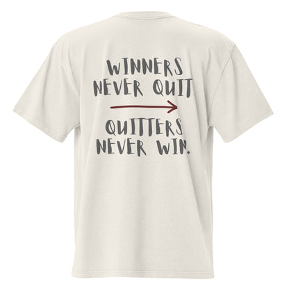 Oversized Winners Quitters Branded Tee