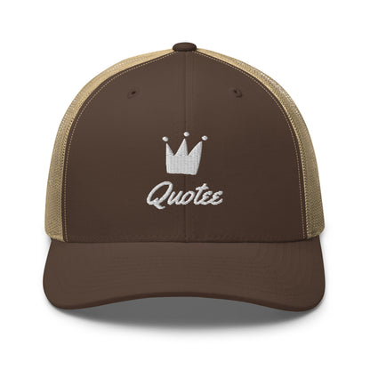 Quotees Branded Trucker cap