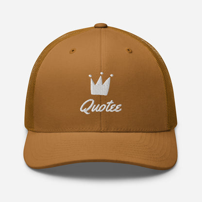 Quotees Branded Trucker cap