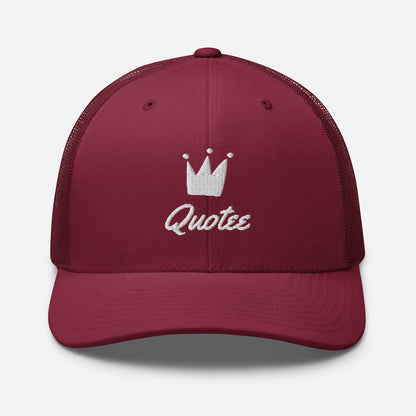 Quotees Branded Trucker cap