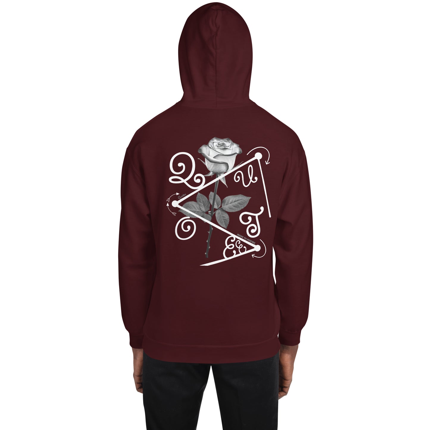 Quotees Rose Unisex Hoodie